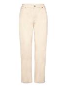 Mollyfv Ankle Bottoms Jeans Straight-regular Beige FIVEUNITS