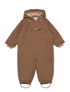 Mini A Ture Wisti Fleece Lined Snowsuit. Grs Brun