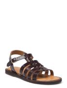 ANGULUS Sandals - Flat - Open Toe - Op Brun