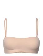 Etam Flexi Micro Unpadded Bralette Bra Top Beige