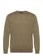 Mango Merino Wool Washable Sweater Khaki Green