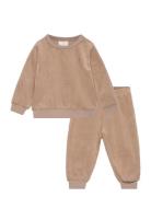 Fixoni Velour Set Beige