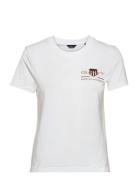 Archive Shield Ss T-Shirt Tops T-shirts & Tops Short-sleeved White GAN...