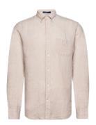 GANT Reg Linen Shirt Beige