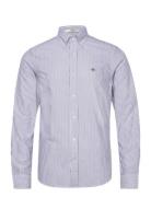 GANT Slim Oxford Banker Stripe Shirt Blå