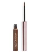 Revolution Super Flick Liquid Eyeliner Brown Eyeliner Smink Brown Make...