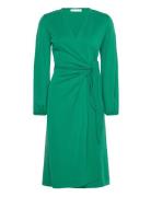 Catjaiw Wrap Dress Knälång Klänning Green InWear