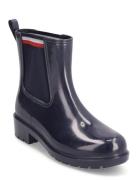 Corporate Elastic Rainboot Regnstövlar Skor Blue Tommy Hilfiger