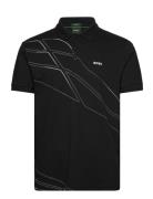 Paddy 3 Sport Polos Short-sleeved Black BOSS