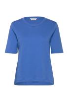 Ratanapw Ts Tops T-shirts & Tops Short-sleeved Blue Part Two