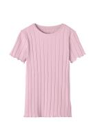 Nkfnoralina Ss Top Noos Tops T-shirts Short-sleeved Pink Name It