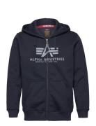 Alpha Industries Basic Zip Hoodie Marinblå