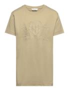 Tonal As Ss T-Shirt Tops T-shirts Short-sleeved Green GANT