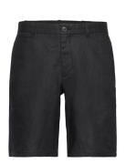 Mango Slim-Fit 100% Linen Bermuda Shorts Svart