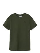 Nkmgreg Ss Nreg Top Noos Tops T-shirts Short-sleeved Khaki Green Name ...