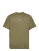 Cohen Brushed Tee Ss Tops T-shirts Short-sleeved Green Clean Cut Copen...