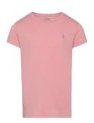 30/1S Jersey-Washedpptee-Kn-Tsh Tops T-shirts Short-sleeved Pink Ralph...