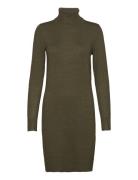 U6801, Milasz Rollneck Dress Knälång Klänning Green Saint Tropez