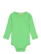 Plain Body Ls Bodies Long-sleeved Green MarMar Copenhagen