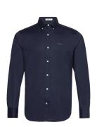 GANT Reg Pinpoint Oxford Shirt Marinblå