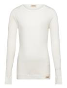 Plain Tee Ls Tops T-shirts Long-sleeved T-shirts White MarMar Copenhag...