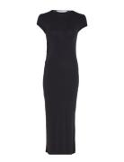 Modal Detail Dress Maxiklänning Festklänning Black Calvin Klein Jeans