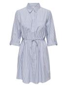 Onlsarah Ls Shirt Dress Wvn Kort Klänning Blue ONLY