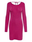 Onlassy L/S Body Open Back Dress Cs Jrs Kort Klänning Pink ONLY