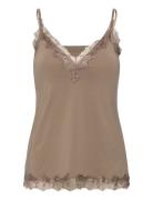 Rosemunde Rwbillie Sl Strap Lace Top Beige