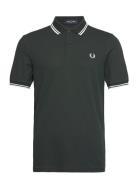 Twin Tipped Fp Shirt Tops Polos Short-sleeved Green Fred Perry