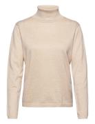 Srmarla Rollneck Knit Tops Knitwear Turtleneck Beige Soft Rebels