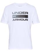 Ua Team Issue Wordmark Ss Sport T-shirts Short-sleeved White Under Arm...