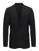 Calvin Klein Stretch Wool Slim Suit Blazer Svart