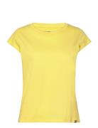 Organic Favorite Teasy Tops T-shirts & Tops Short-sleeved Yellow Mads ...