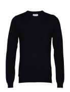 Lindbergh Melange Round Neck Knit Svart