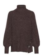 Fqsila-Pu Tops Knitwear Turtleneck Brown FREE/QUENT