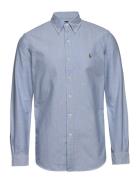 Custom Fit Oxford Shirt Tops Shirts Casual Blue Polo Ralph Lauren