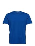 Adv Essence Ss Tee M Sport T-shirts Short-sleeved Blue Craft