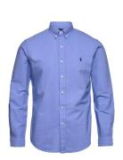 Slim Fit Garment-Dyed Oxford Shirt Tops Shirts Casual Blue Polo Ralph ...