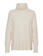 Vmdoffy Ls Cowlnecklousea Tops Knitwear Turtleneck Cream Vero Moda