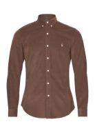 Slim Fit Corduroy Shirt Tops Shirts Casual Brown Polo Ralph Lauren