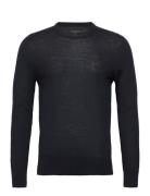 Mode Merino Crew Tops Knitwear Round Necks Black AllSaints