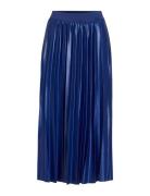 Vinitban Midi Skirt - Noos Knälång Kjol Blue Vila