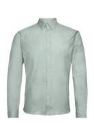 Yarn Dyed Oxford Superflex Shirt Tops Shirts Casual Green Lindbergh