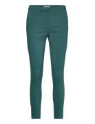 Sc-Lilly Bottoms Trousers Slim Fit Trousers Green Soyaconcept