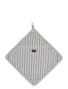 Lexington Home Icons Cotton Herringb Striped Potholder Svart