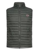 Mens Down Vest Väst Khaki Green Colmar