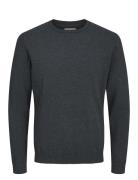 Jack & J S Jjebasic Knit Crew Neck Noos Grå