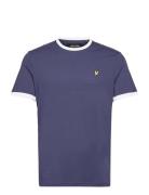 Ringer T-Shirt Tops T-shirts Short-sleeved Blue Lyle & Scott