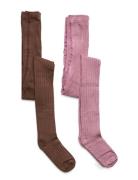 Stocking - Rib Tights Multi/patterned Minymo